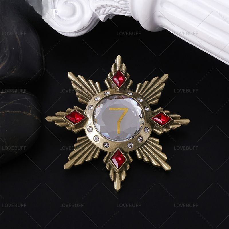Golden Star Shaped Number 7 Br - Vintage Collectible Pins review and price