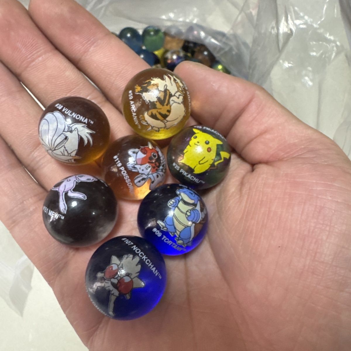 Official Pokémon bulk merchand - Vintage Collectible Marbles review and price