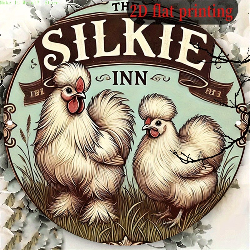 Vintage The Silkie Inn Round T - Vintage Collectible Signs review and price