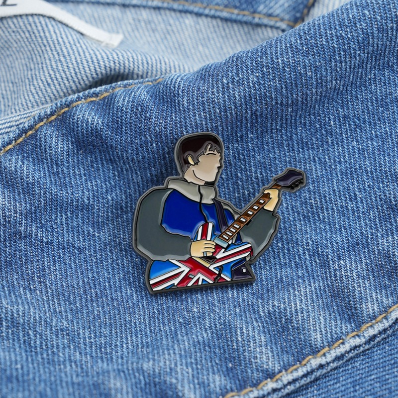 Vintage British Rock Guitar En - Vintage Collectible Pins review and price