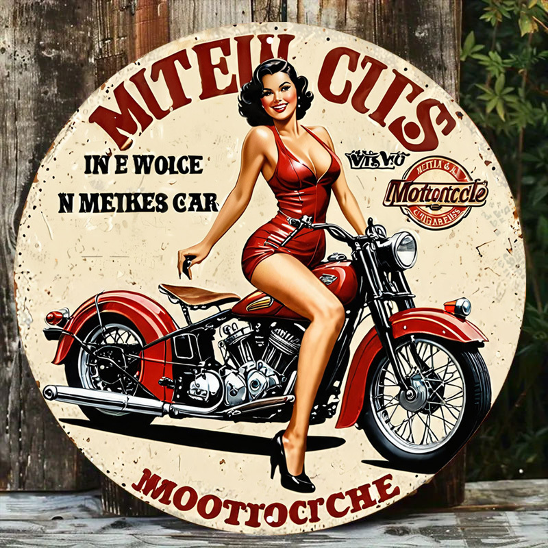 Vintage Motorcycle Aluminum Wa - Vintage Collectible Signs review and price