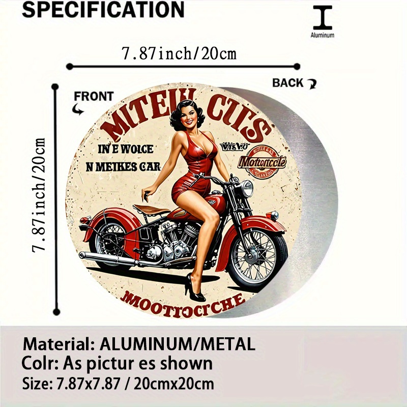 Vintage Motorcycle Aluminum Wa - Vintage Collectible Signs review and price