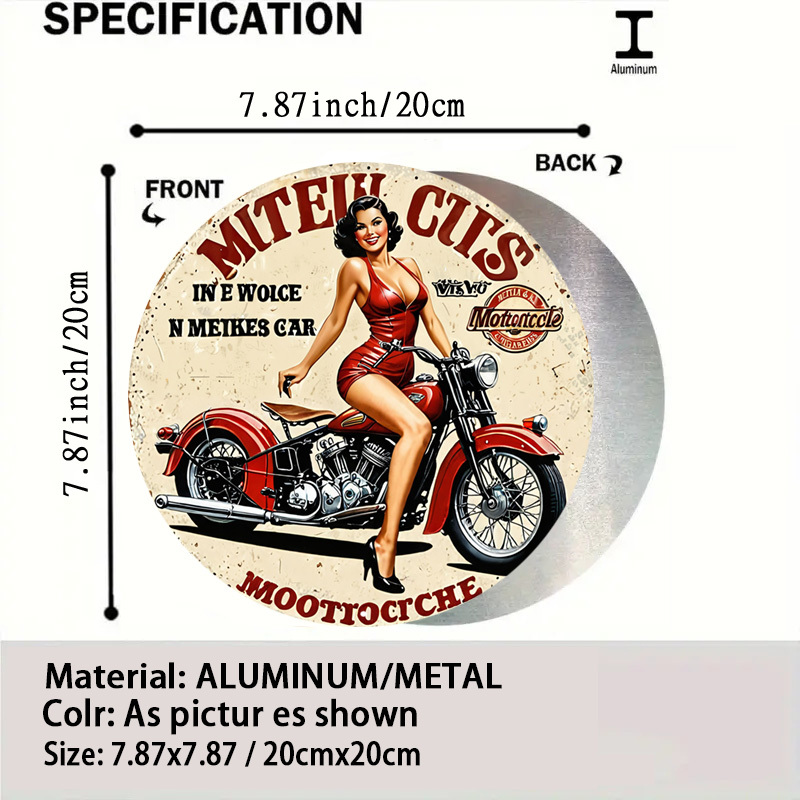 Vintage Motorcycle Aluminum Wa - Vintage Collectible Signs review and price