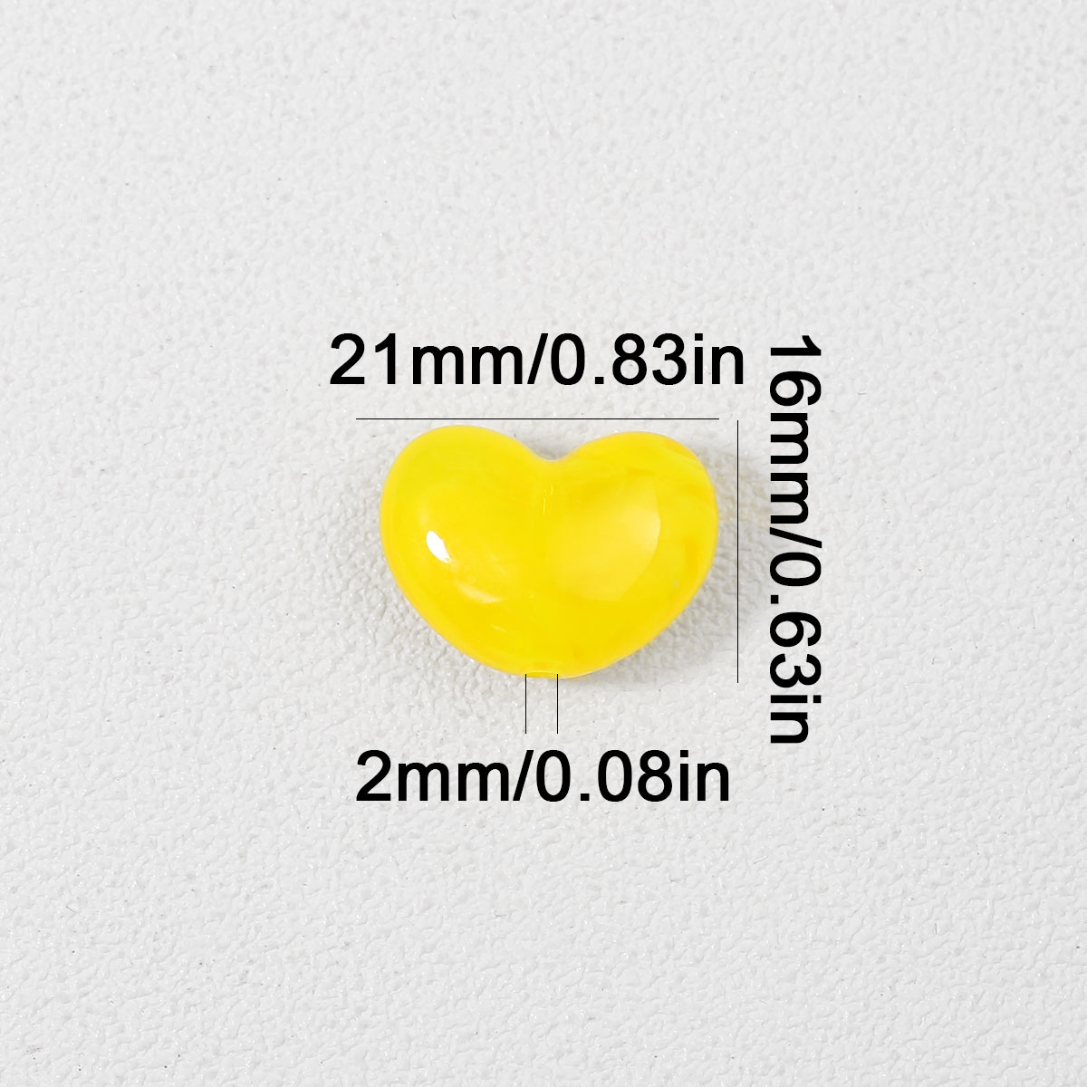 16x21mm Yellow Marbled Acrylic - Vintage Collectible Marbles review and price