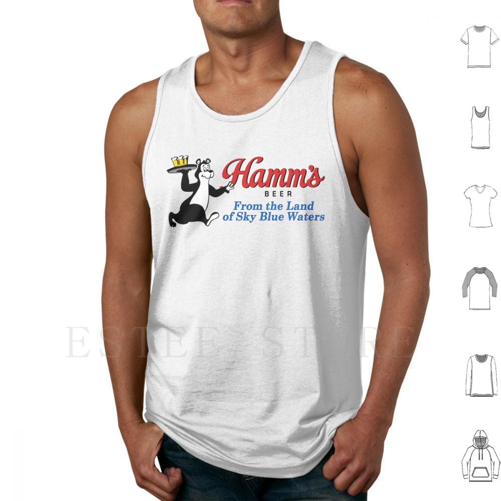 Hamm's Beer Bear Design Tank T - Vintage Collectible Bears review and price