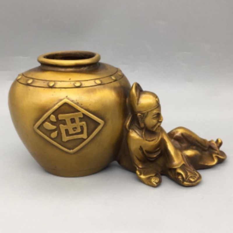 Vintage Brass Li Bai Drunk Win - Collectible Vintage Wine review and price