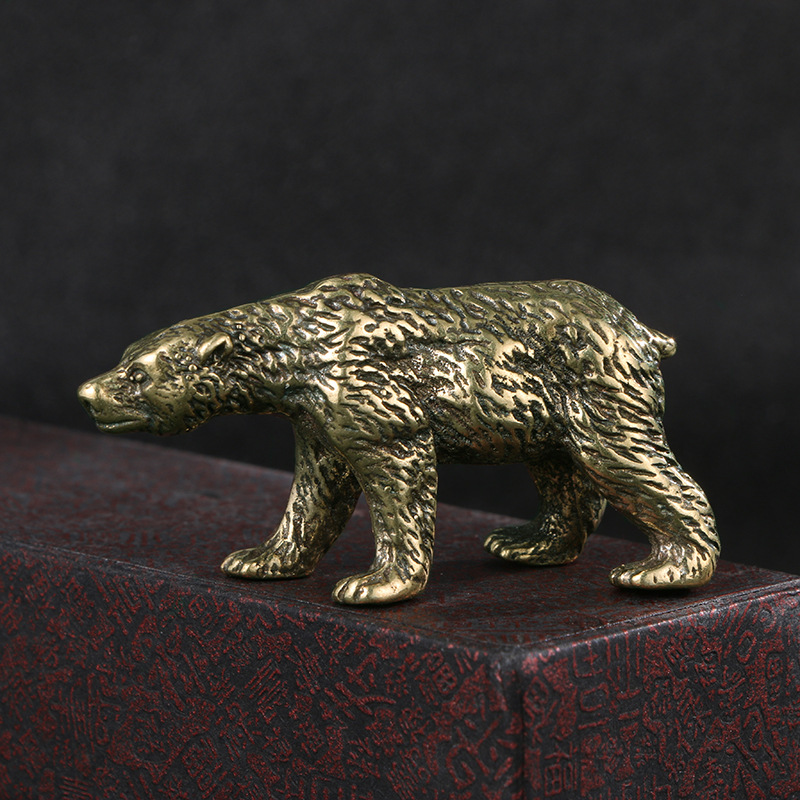 Vintage Chinese Solid Brass Be - Vintage Collectible Bears review and price