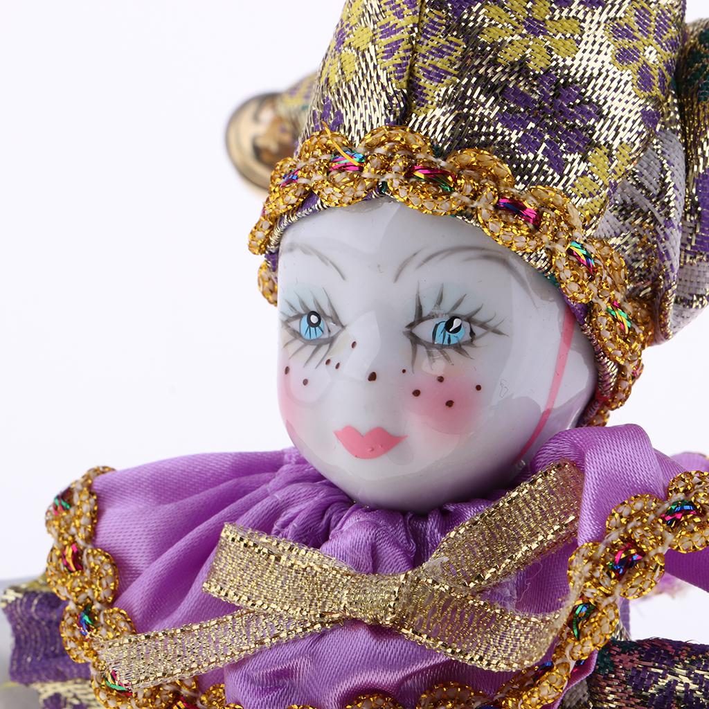 Porcelain Dolls Clown 16cm Col - Vintage Collectible Clowns review and price