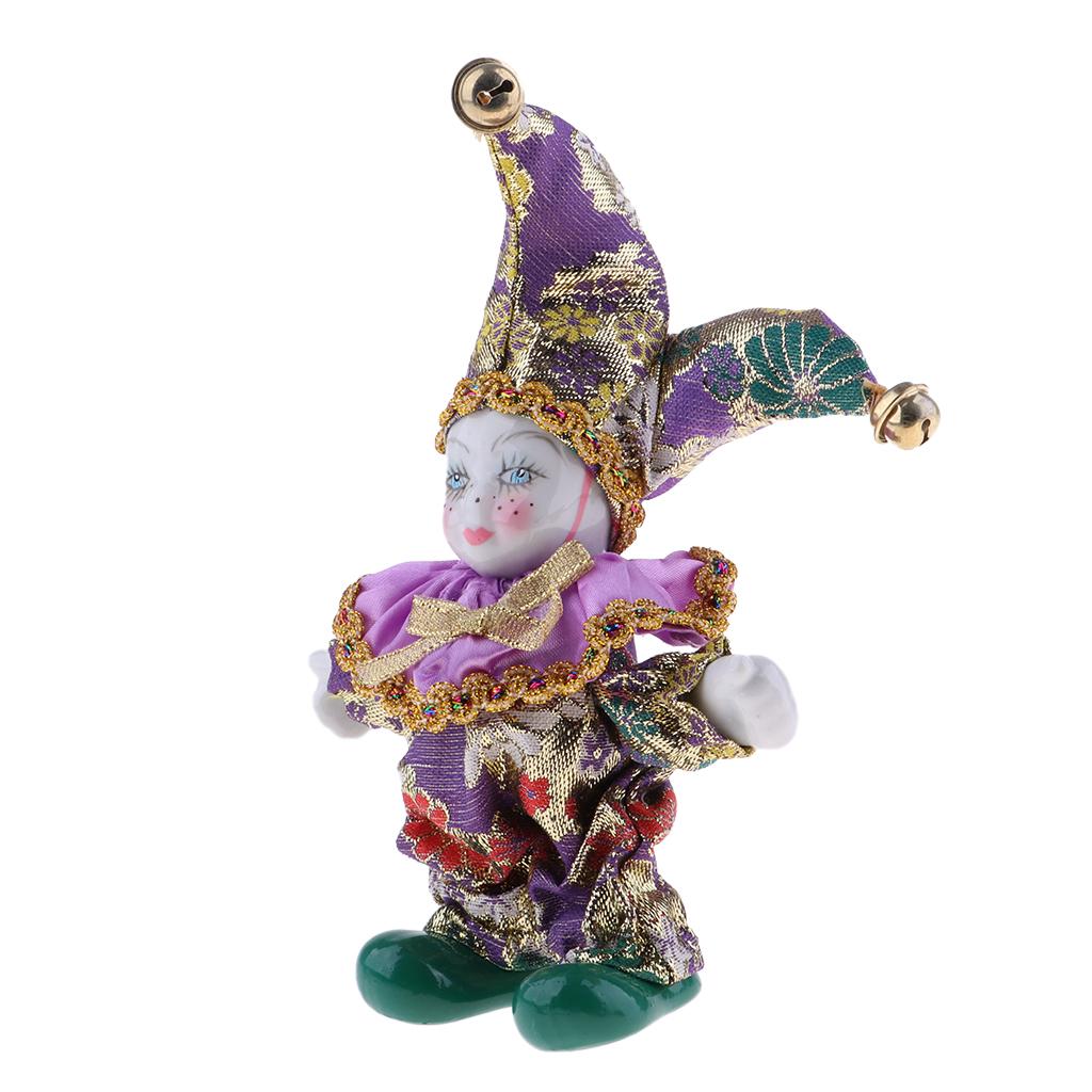 Porcelain Dolls Clown 16cm Col - Vintage Collectible Clowns review and price