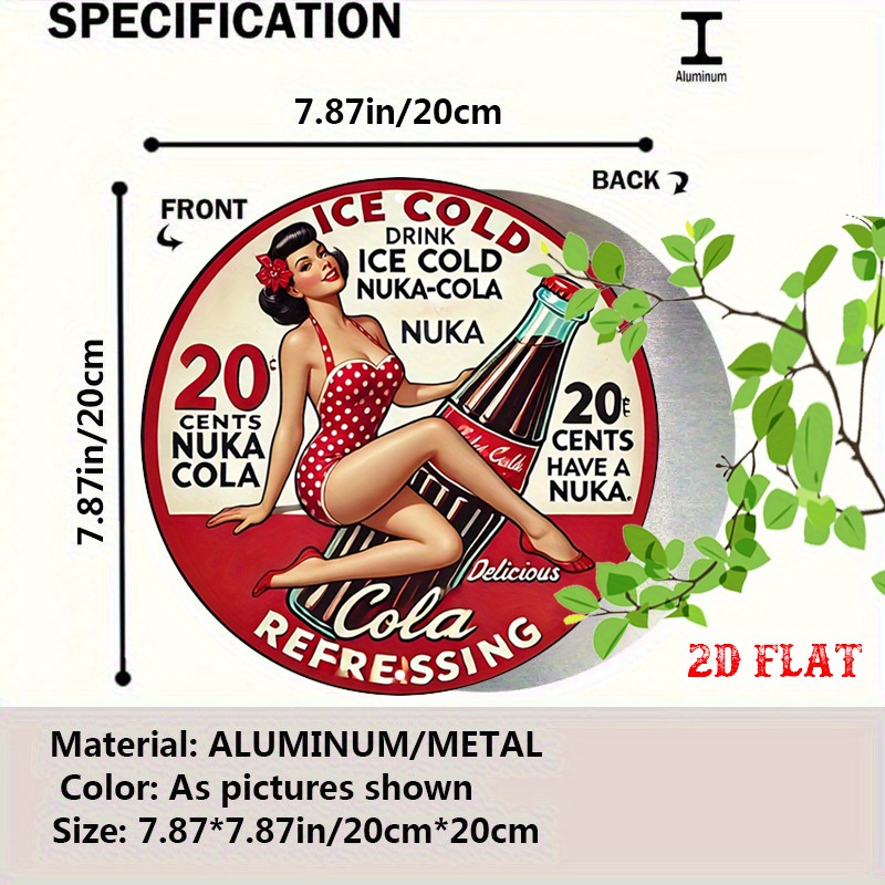 2D Flat, 1pc Retro Pin-Up 7.87 - Vintage Collectible Signs review and price