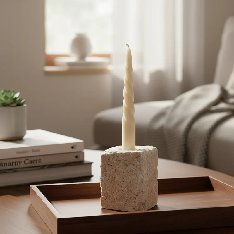 Rustic Marble Block Candle Hol - Vintage Collectible Marbles review and price